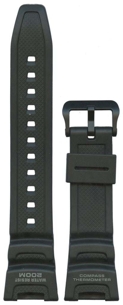 Ремешок для часов Casio SGW-100-1V (цвет: Черный, материал: Пластик, ширина ремешка: 24мм, длина: 130/75 ) - купить в интернет-магазине Watchband.ru.