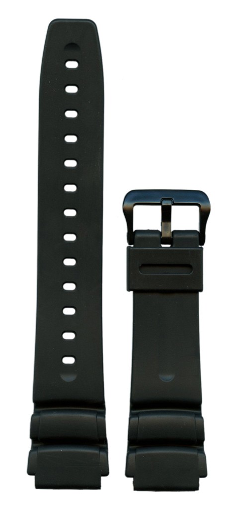 Ремешок для часов Casio DW-290 (цвет: Черный, материал: Пластик, ширина ремешка: 24мм, ширина у застежки: 19мм) - купить в интернет-магазине Watchband.ru.