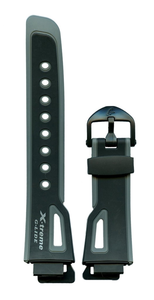 Ремешок для часов Casio DWX-101-1 (цвет: Черный, материал: Пластик, ширина ремешка: 16мм, длина: 65/130) - купить в интернет-магазине Watchband.ru.