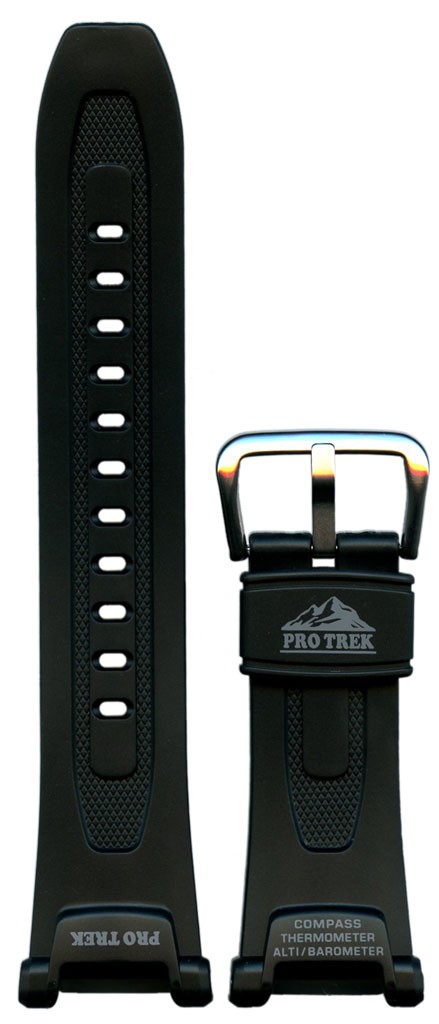 Ремешок для часов Casio PRG-240-1 (цвет: Черный, материал: Пластик) - купить в интернет-магазине Watchband.ru.