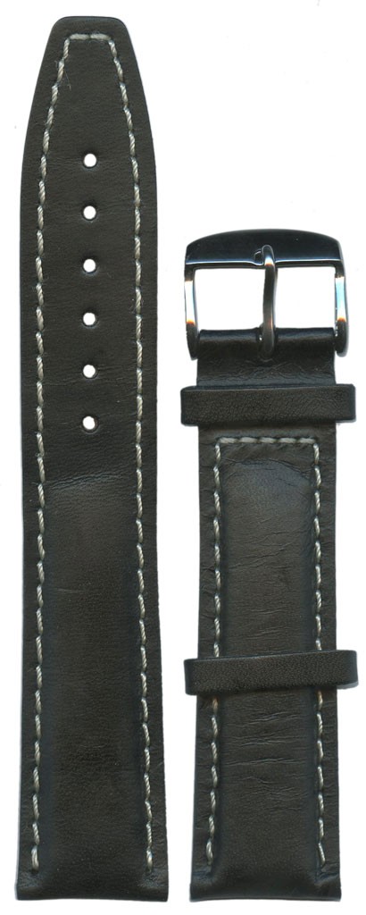 Ремешок для часов Cover CO56 (цвет: Черный, материал: Кожа, ширина ремешка: 22мм, ширина у застежки: 20мм) - купить в интернет-магазине Watchband.ru.