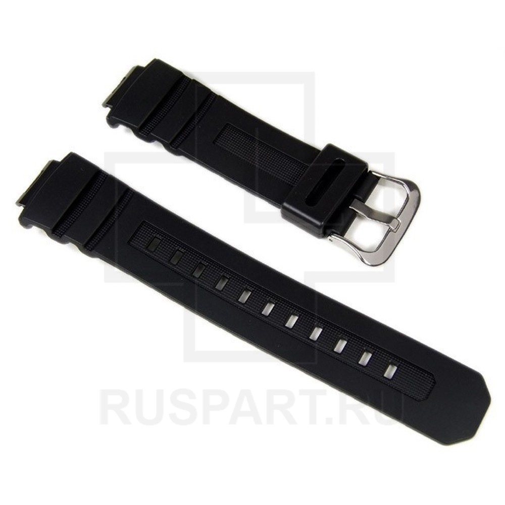 Ремешок для часов Casio AWG-100R-1A (цвет: Черный, материал: Пластик, ширина ремешка: 25.5мм, ширина у застежки: 16мм) - купить в интернет-магазине Watchband.ru.
