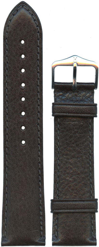 Ремешок для часов Hirsch Camelgrain L (цвет: Черный, материал: Кожа теленка, ширина ремешка: 22мм, ширина у застежки: 20мм, длина: L) - купить в интернет-магазине Watchband.ru.