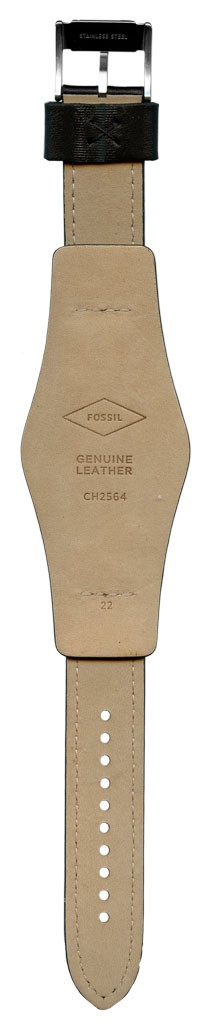 Ремешок для часов Fossil CH2564 (цвет: Черный, материал: Кожа, ширина ремешка: 22мм) - купить в интернет-магазине Watchband.ru.