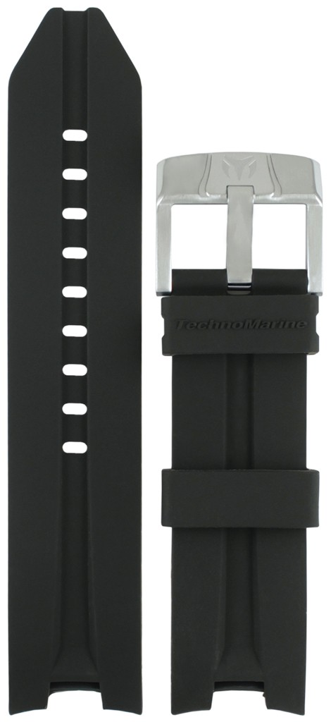 Ремешок для часов TechnoMarine S6112 (цвет: Черный, длина: 80/128) - купить в интернет-магазине Watchband.ru.