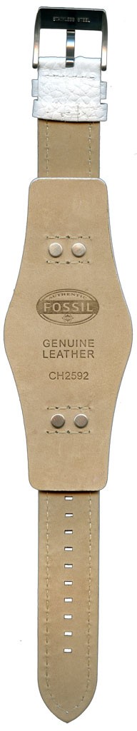 Ремешок для часов Fossil CH2592 (цвет: Белый, материал: Кожа) - купить в интернет-магазине Watchband.ru.