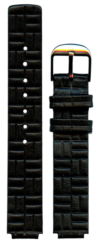 Ремешок для часов Calvin Klein K0J231 (цвет: Черный, материал: Кожа, ширина ремешка: 16мм, ширина у застежки: 12мм) - купить в интернет-магазине Watchband.ru.