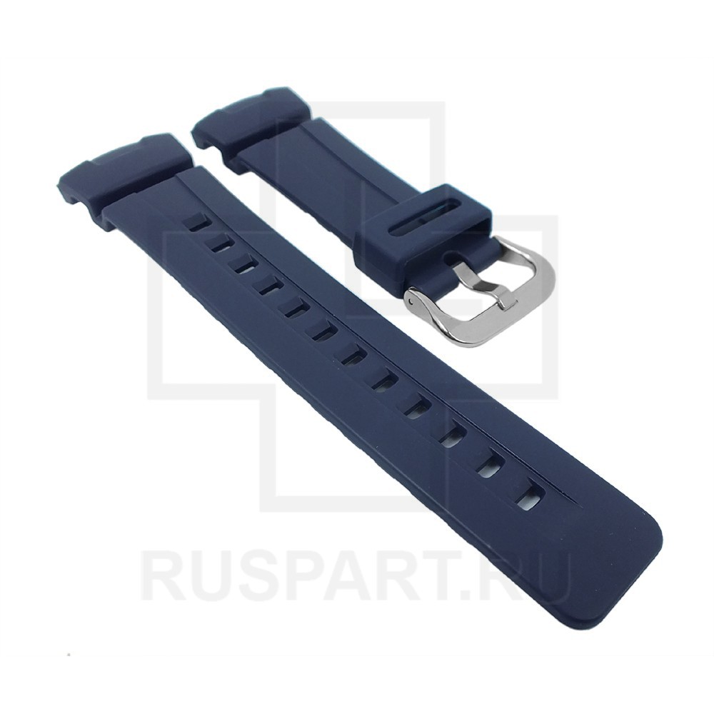 Ремешок для часов Casio G-100-2BV (цвет: Синий, материал: Пластик, ширина ремешка: 16мм, длина: 70/120) - купить в интернет-магазине Watchband.ru.